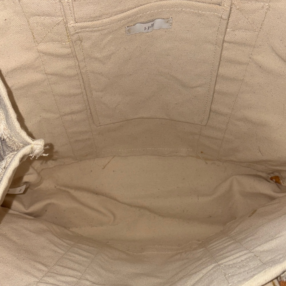 Elegant Cream J.Jill Medium Size Tote Bag — image 2 of 6